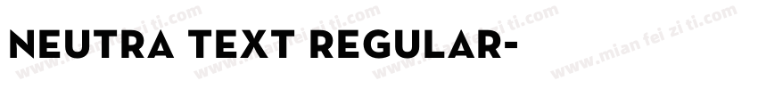 neutra text regular字体转换